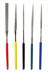 Bộ 5 đầu kim cương mài mòn AS ONE 3-8906-12 (tròn, tam giác, vuông, nửa tròn, phẳng) #240